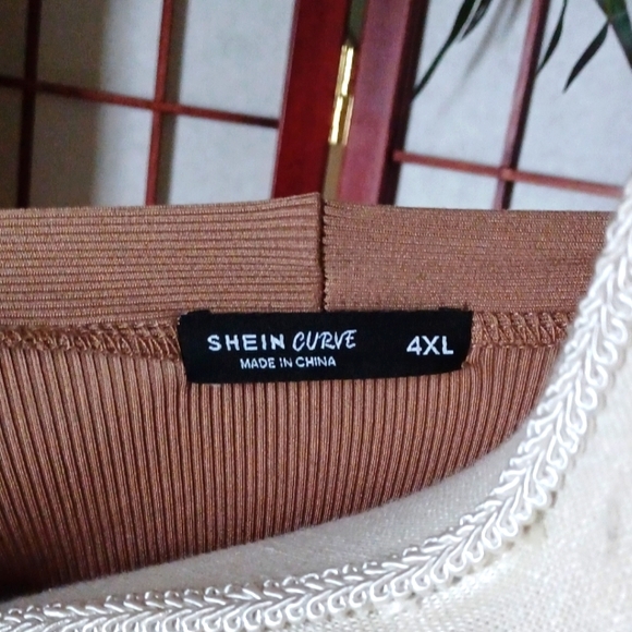 Shein Curve Plus Size Ribbed Open Edit 3-Piece So Soft Rib Cardigan Lounge Set - Picture 13 of 16